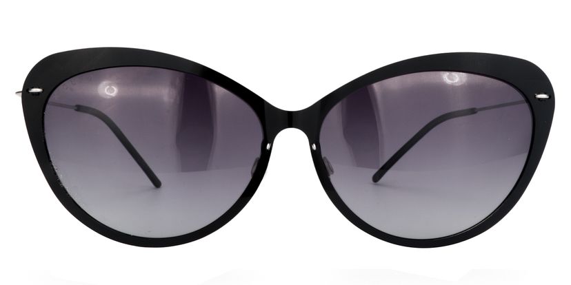  Abraham Cat-eye Black Sunglasses