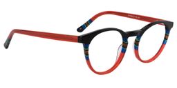 Margaret Round Red Glasses3