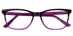 Lauren Rectangle Purple Glasses1