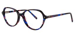 Aldred Oval Blue Tortoise Glasses3