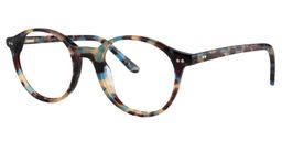 Aldrin Round Blue Tortoise Glasses3