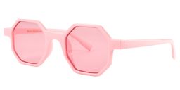 Andrea Geometric Pink Sunglasses3