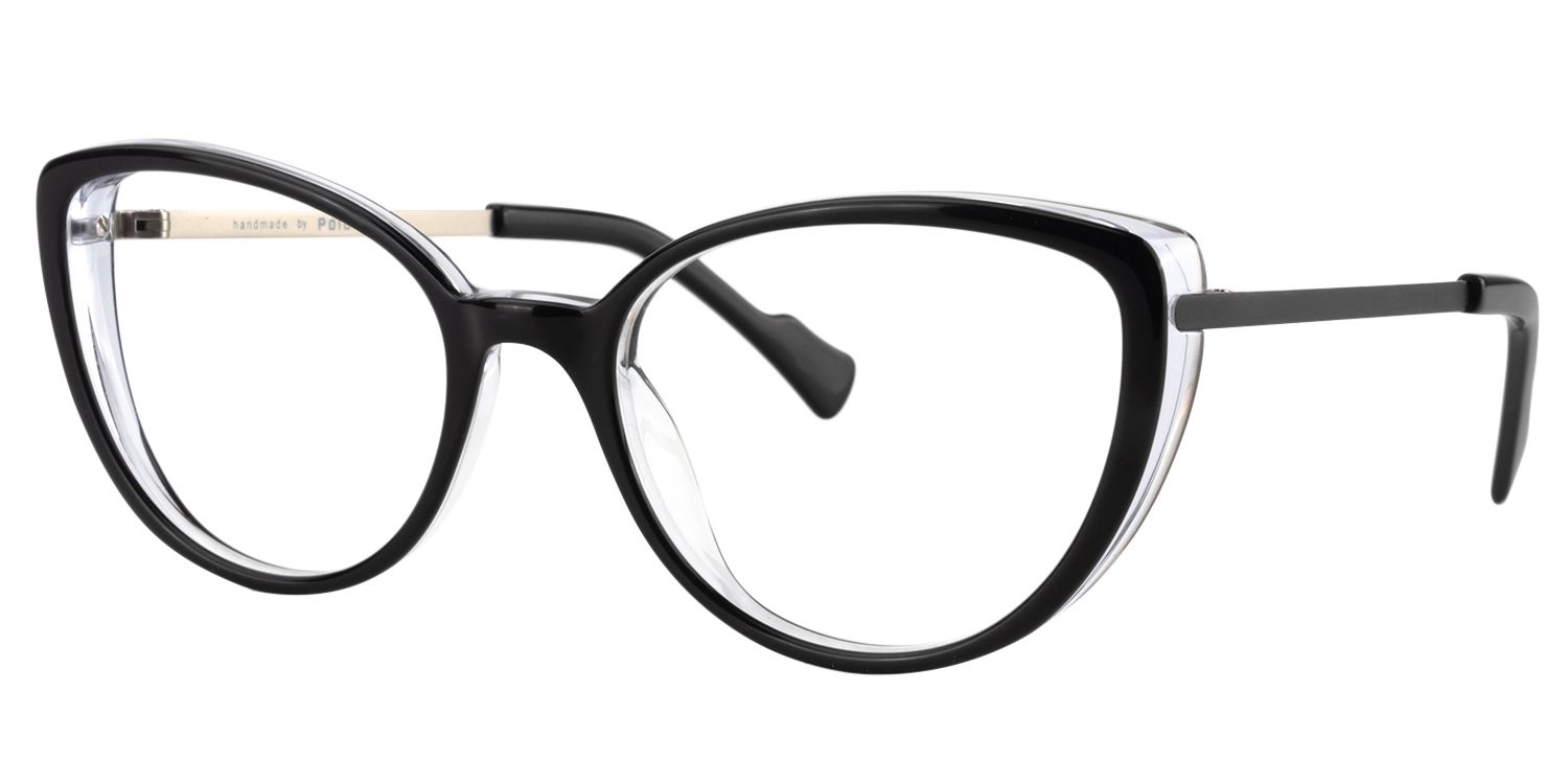 Cat eye Black Glasses | Zeelool Glasses3