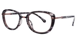 Beryl  Oval Black Glasses 2