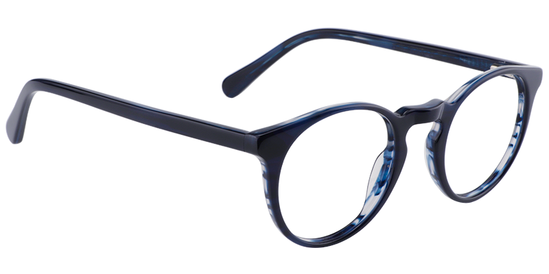 Round Dark Blue Glasses | Zeelool Eyeglasses Online3