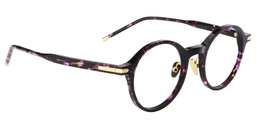 Aberdeen Round Purple Floral Glasses3