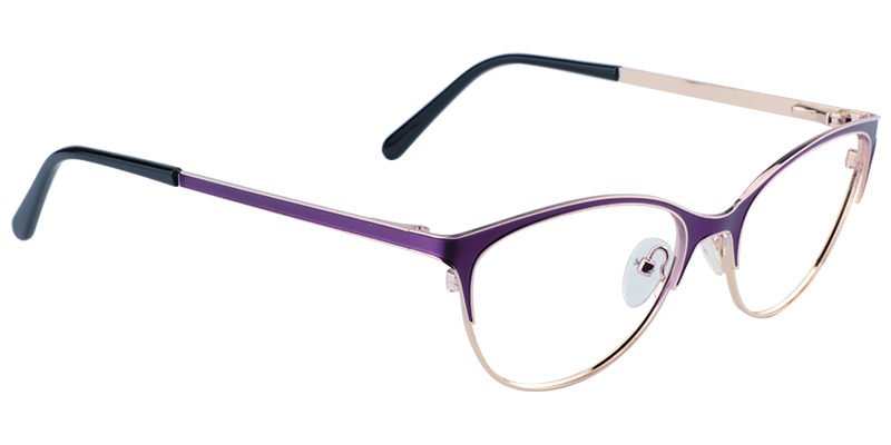 Browline Purple Glasses | Zeelool Eyewear3