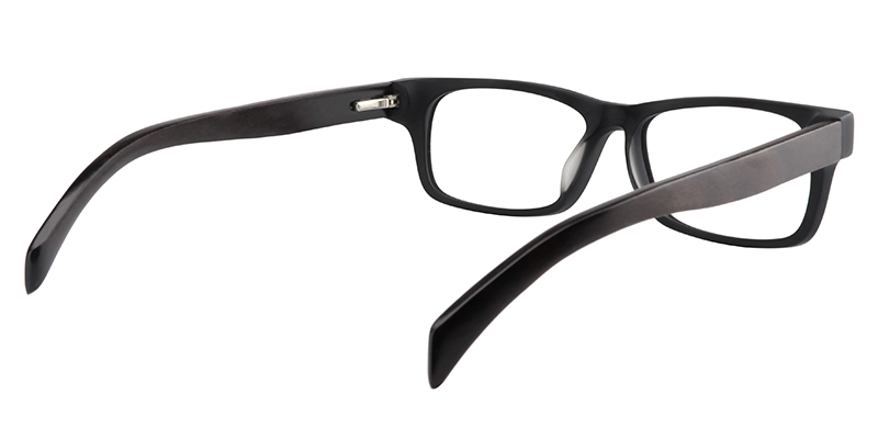 Rectangle Black Glasses | Zeelool Eyeglass Frames Online5