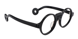 Magee Round Black Glasses3