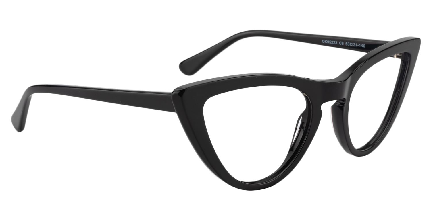 Cat eye Black Glasses | Zeelool Glasses3