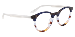 Sallie Round Dark Blue Glasses3