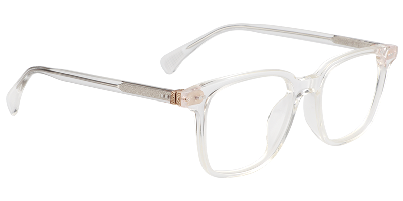 Rectangle Clear Glasses | Zeelool Eyeglasses3