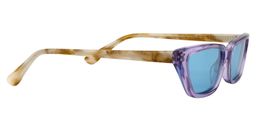 Agar Rectangle Purple Sunglasses4
