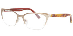 Gaby Browline Beige Glasses2