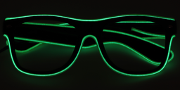 Owen Glowing Rectangle Green Glasses5
