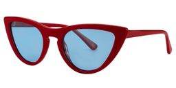 Aline Cat eye Red Sunglasses2