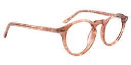 Alvera Round Living Coral Glasses2