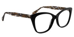 Alethea Square Black Glasses2