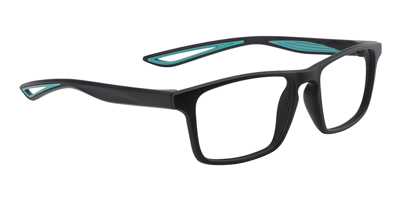 Rectangle Blue Glasses | Zeelool Eyeglass Frames3