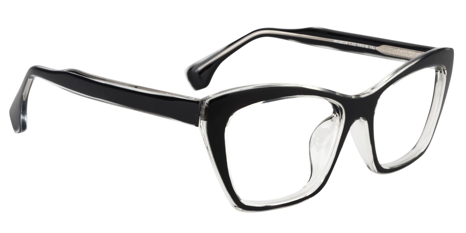 Cat eye Black Glasses | Zeelool Glasses2