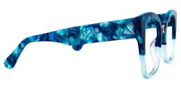 Denis Cat Eye Blue Glasses3