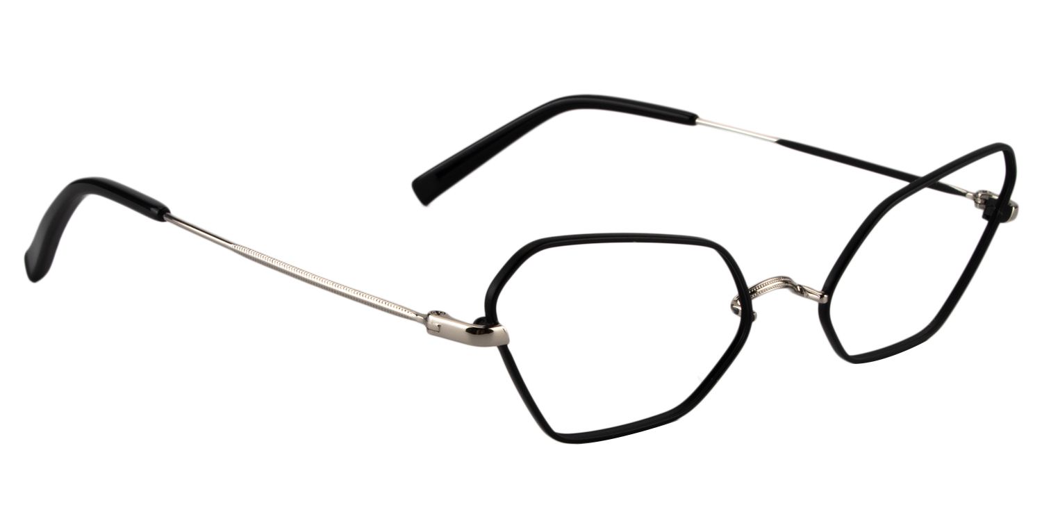 Geometric Black Glasses | Zeelool Glasses2