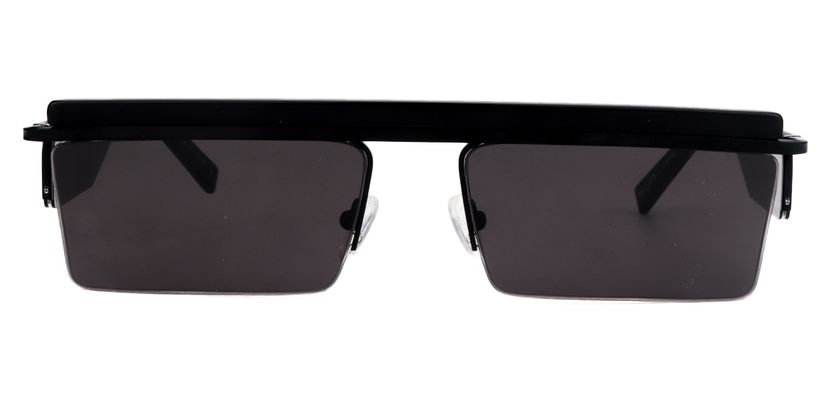 Sophia Rectangle Black Sunglasses