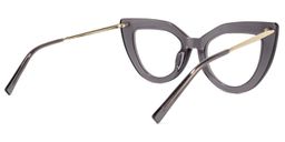 Garbo Cateye Gray Glasses4