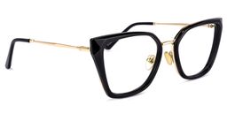 Martine Square Black Glasses2