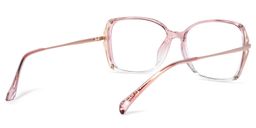 Fulleord Square Pink Glasses4