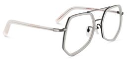Callia Aviator White Glasses2