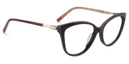 Callie Cat eye Dark Red Glasses3