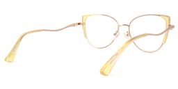 Hawraa Cateye Yellow Glasses4