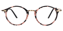 Gillian Round Pink-Floral Glasses0