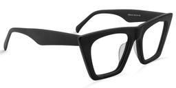 Cecile Cat Eye Black Glasses2