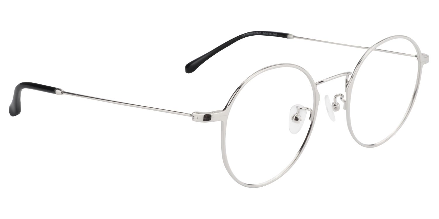 Round Silver Glasses | Zeelool Glasses3