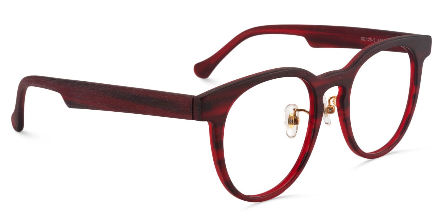 Round Red Glasses | Zeelool Glasses2