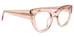 Caren Cateye Beige Glasses2