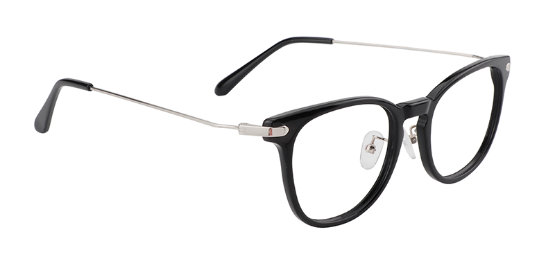 Oval Black Glasses | Zeelool Eyeglasses Online3