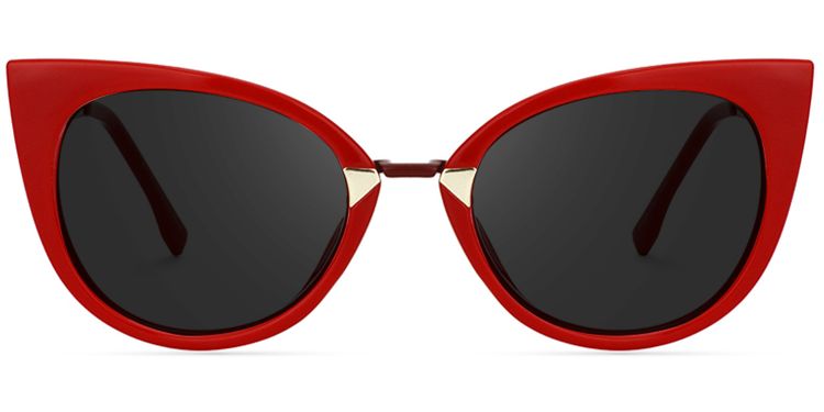 Jacqueline Cat Eye Red Sunglasses