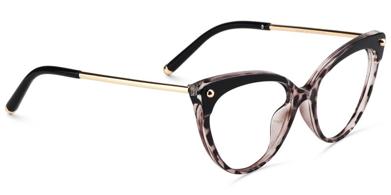 Cat Eye Tortoise&Clear Glasses3