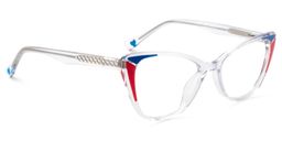 Candace Cat eye Clear Glasses2