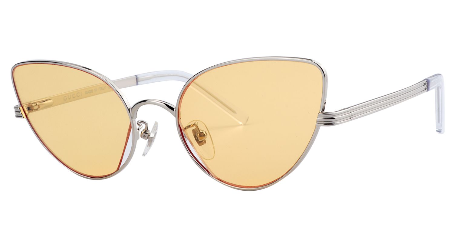 Cat-eye Silver Sunglasses | Zeelool Sunglasses3