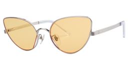Hannah Cat-eye Silver Sunglasses3