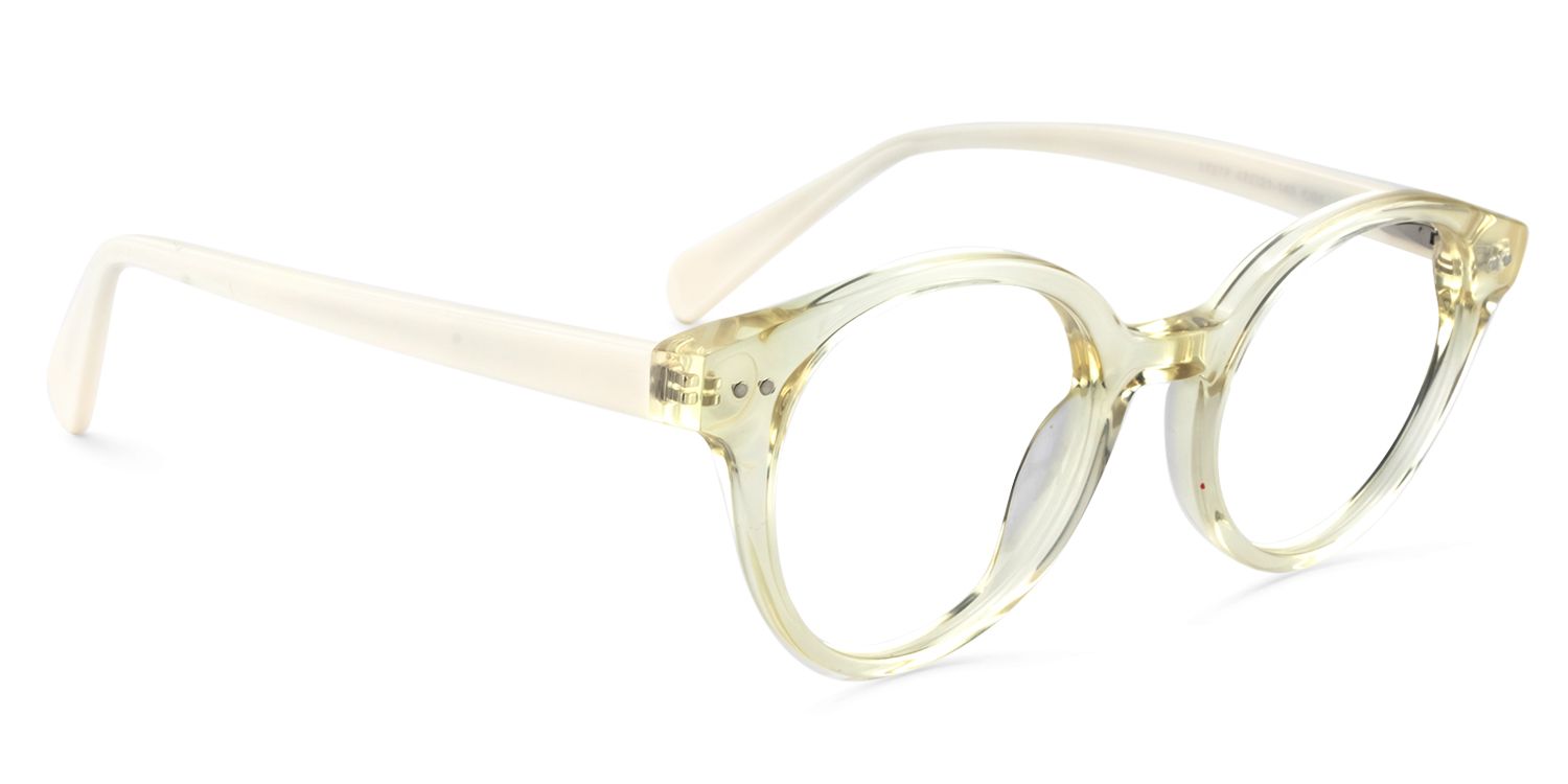Round Yellow Glasses | Zeelool Glasses3
