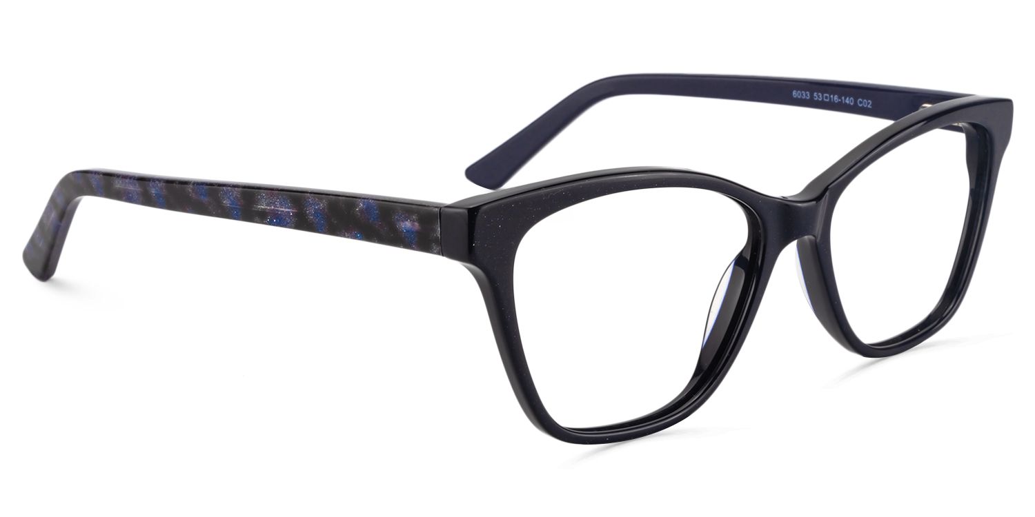 Square Dark-Blue Glasses | Zeelool Glasses2