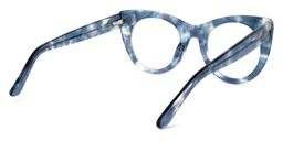 Starry Cateye Blue Glasses5