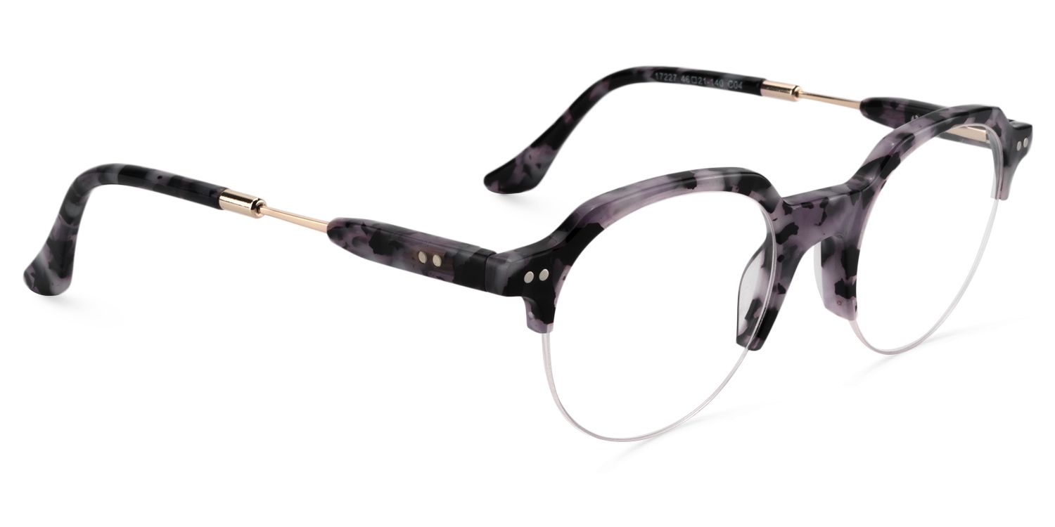 Round Purple Tortoise Glasses | Zeelool Glasses3