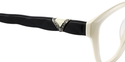 Candy Oval White Glasses5