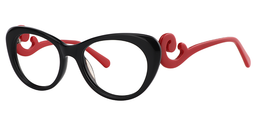 Dolores Cateye Black Glasses2